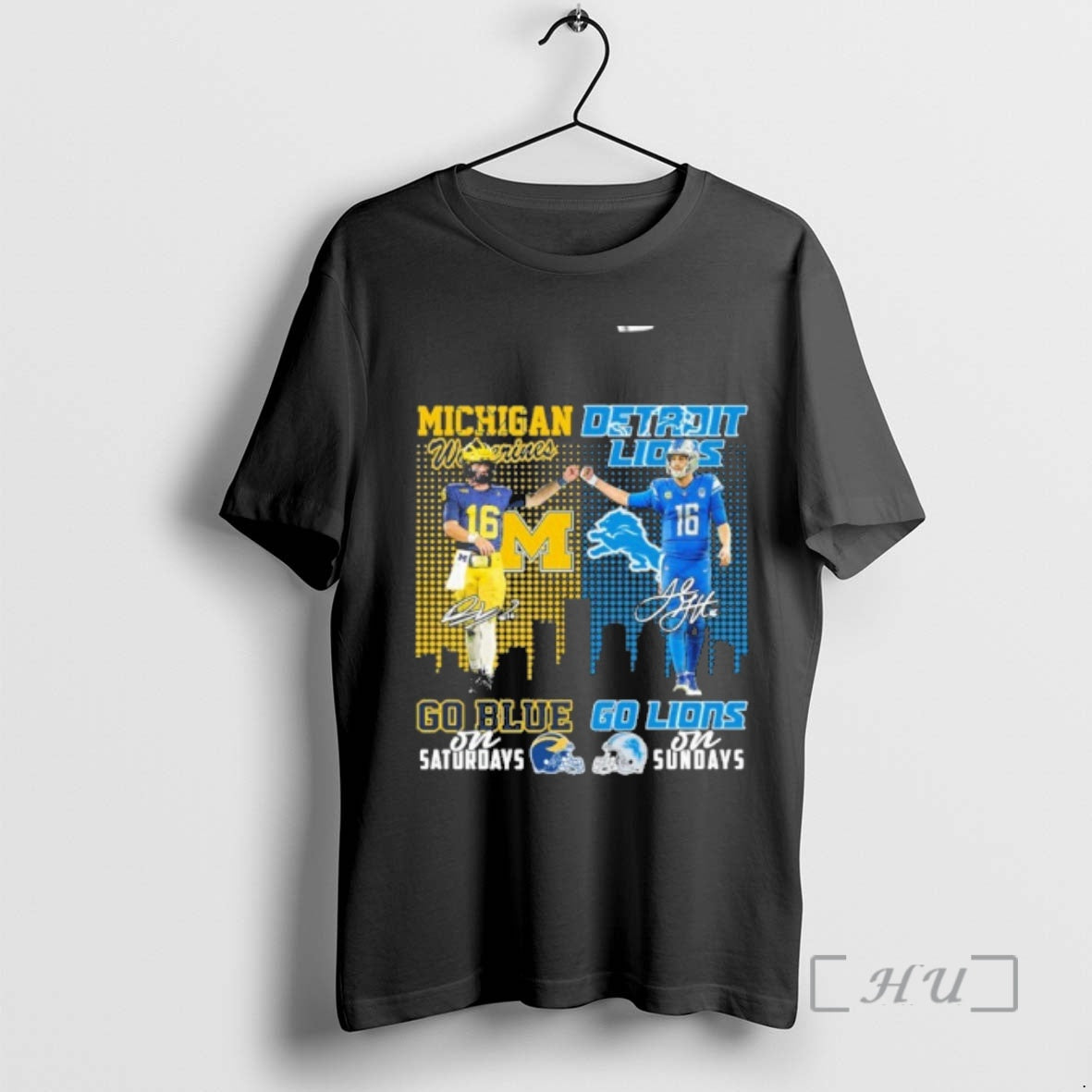 Officials Go Blue Davis Warren On Saturdays And Go Lions Goff On Sundays Premium T-Shirts, Hoodie, Sweatshirt