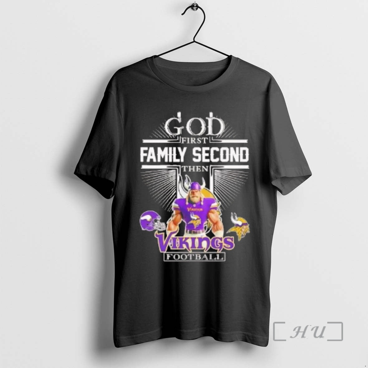 Officials God First Family Second Then Minnesota Vikings Football T-Shirts, Hoodie, Sweatshirt | PopFlextees.com