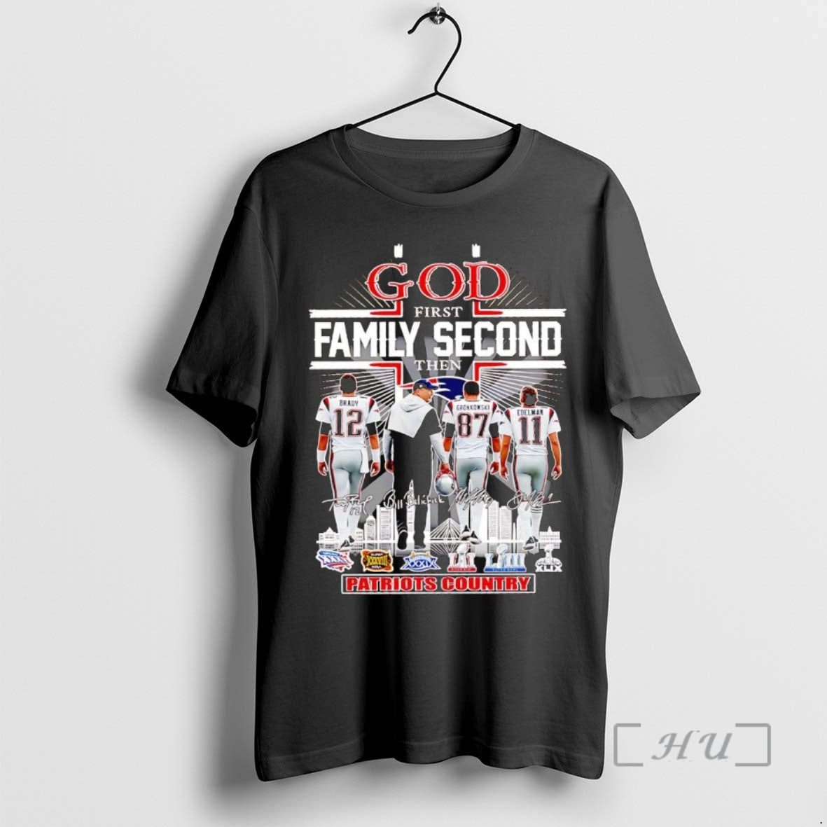Officials God First Family Second Then Patriots Country Players T-Shirts, Hoodie, Sweatshirt | PopFlextees.com