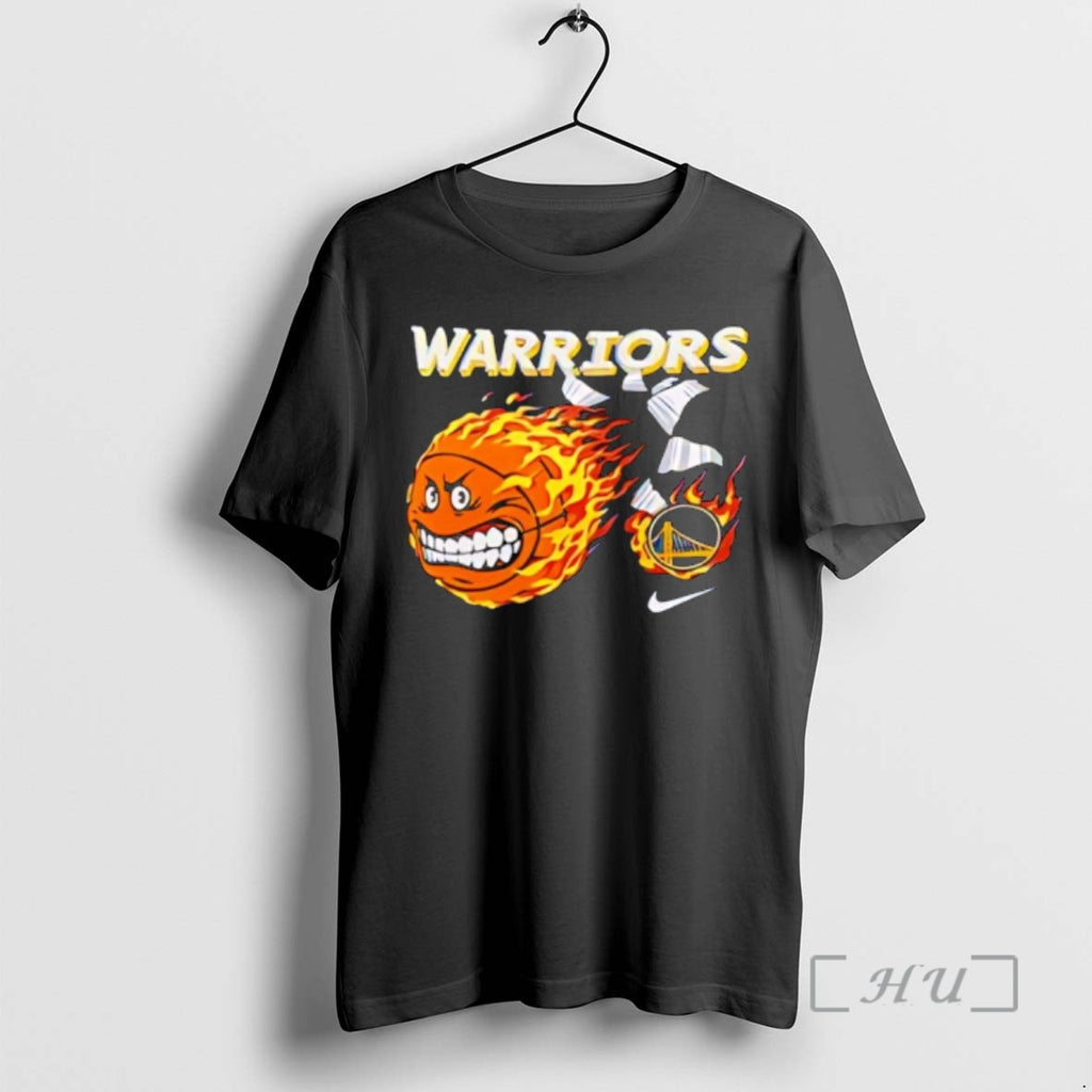 Officials Golden State Warriors Cartoon Ball Fire T-Shirts, Hoodie, Sweatshirt | PopFlextees.com
