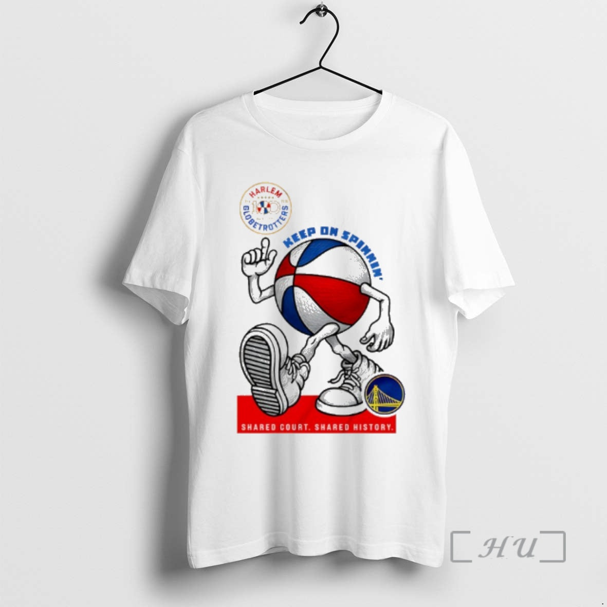 Officials Golden State Warriors X Harlem Globetrotters Keep On Spinning T-Shirts, Hoodie, Sweatshirt | PopFlextees.com