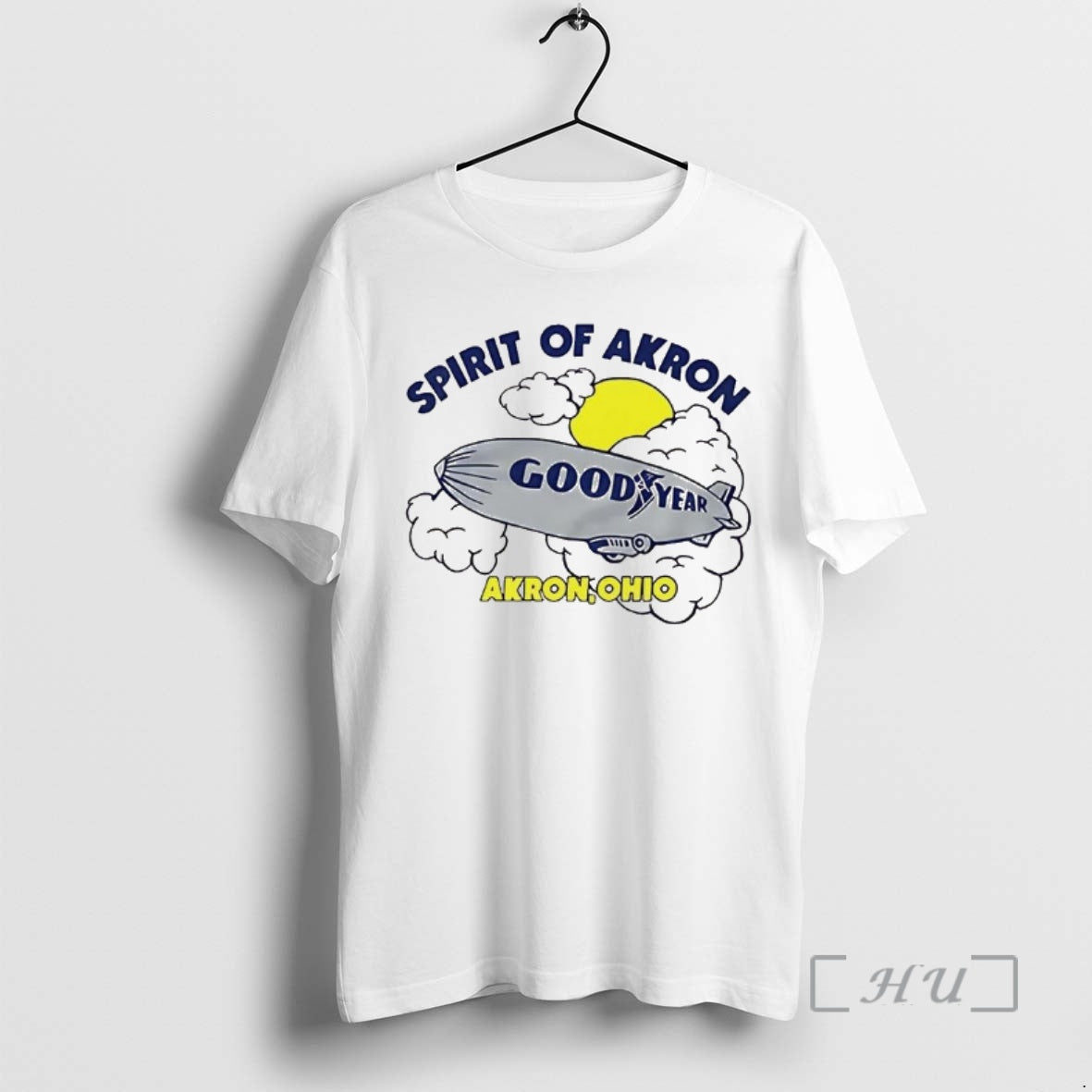 Officials Goodyear Blimp Spirit Of Akron Ohio Cartoon T-Shirts, Hoodie, Sweatshirt | PopFlextees.com