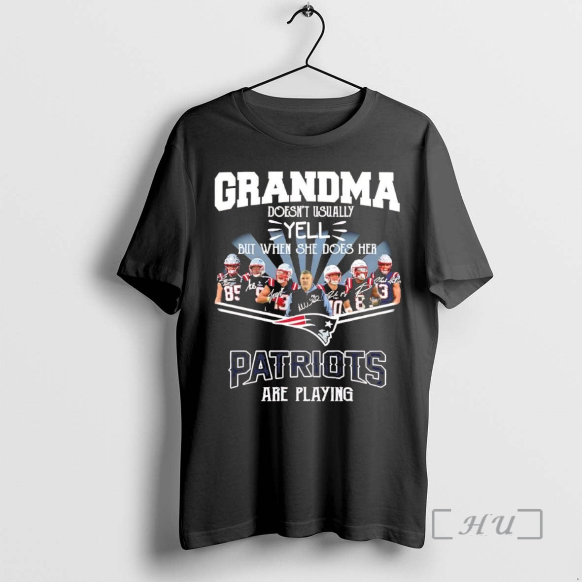 Officials Grandma Doesnt Usually Yell But When She Does Her Patriots Are Playing Christmas Chriast T-Shirts, Hoodie,...