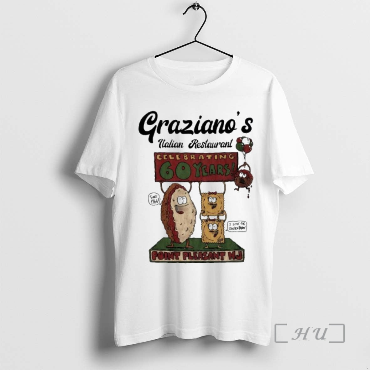 Officials Grazianos Italian Restaurant Celebrating 60 Years Point Pleasant Nj T-Shirts, Hoodie, Sweatshirt | PopFlextees.com