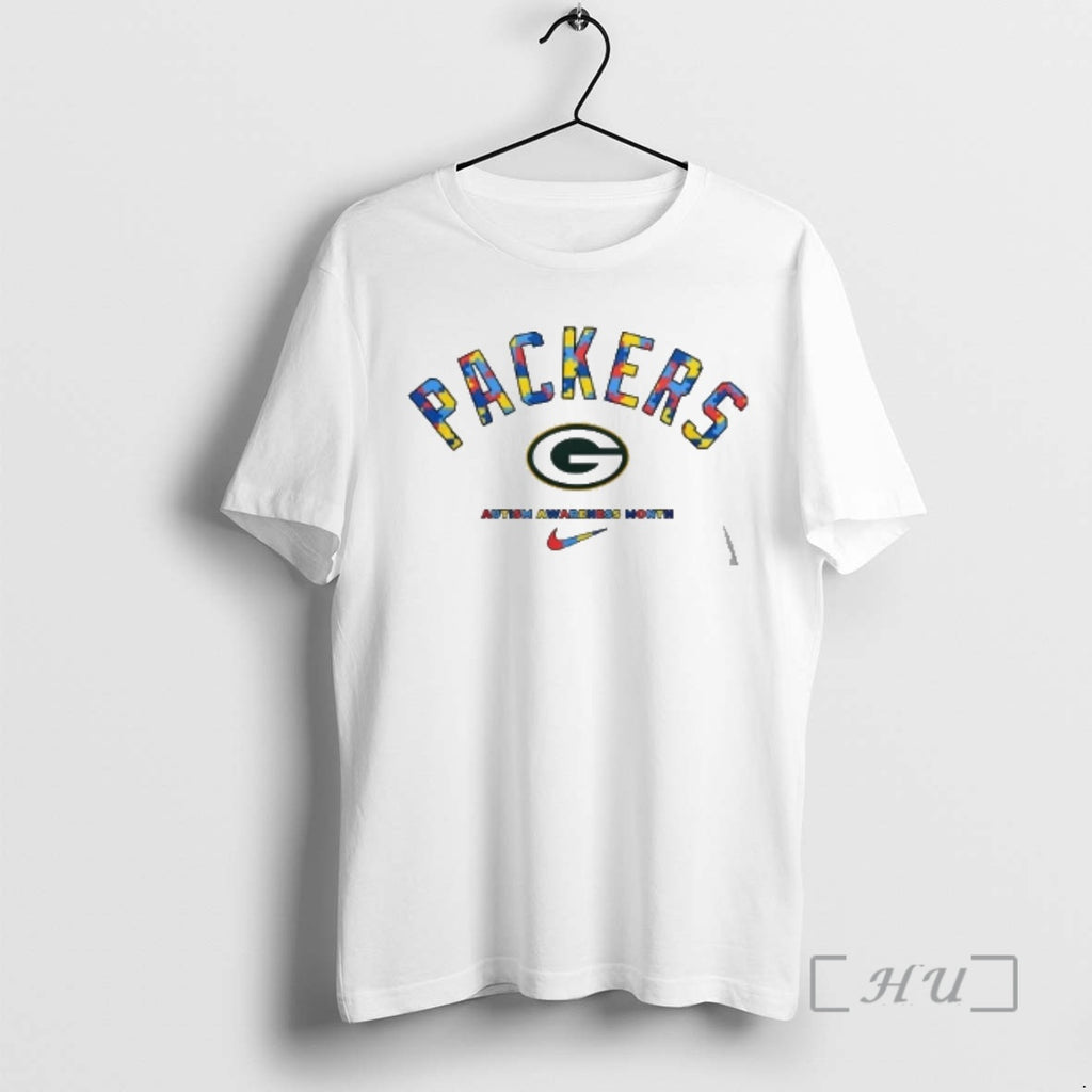 Officials Green Bay Packers Autism Awareness Month They Not Like Us 2 Sided Premium T-Shirts, Hoodie, Sweatshirt
