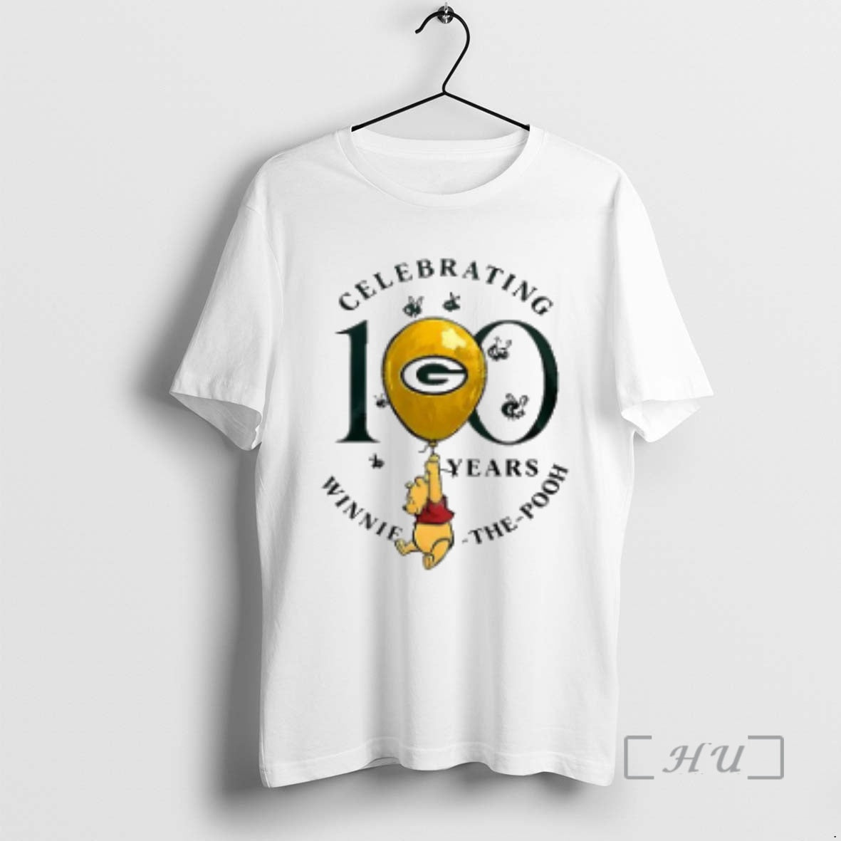 Officials Green Bay Packers X Winnie The Pooh 100th Anniversary T-Shirts, Hoodie, Sweatshirt | PopFlextees.com