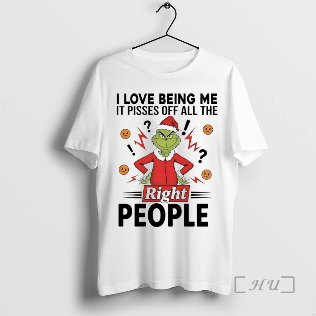 Officials Grinch I Love Being Me It Pisses Off All The Right People Christmas Premium T-Shirts, Hoodie, Sweatshirt