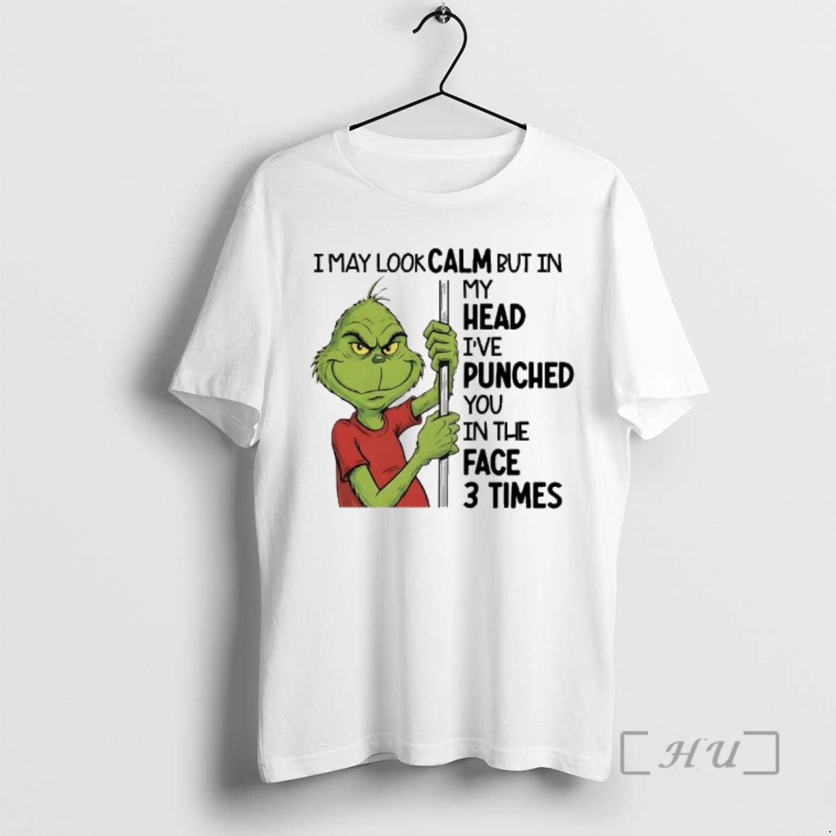 Officials Grinch I May Look Calm But In My Head Ive Punched You In The T-Shirts, Hoodie, Sweatshirt | PopFlextees.com