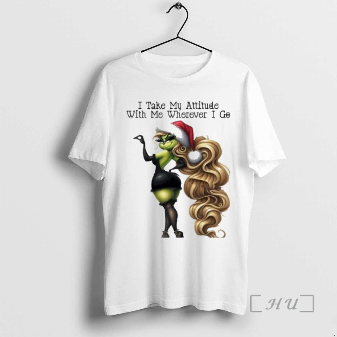 Officials Grinch I Take My Attitude With Me Wherever I Go Christmas Premium T Shirts Hoodie, Sweatshirt | PopFlextees.com