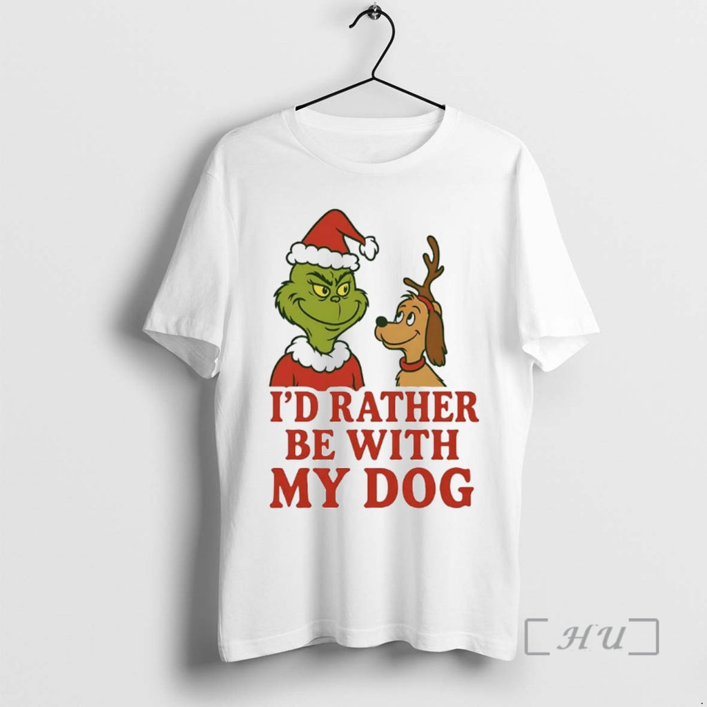 Officials Grinch Id Rather Be My Dog T-Shirts, Hoodie, Sweatshirt