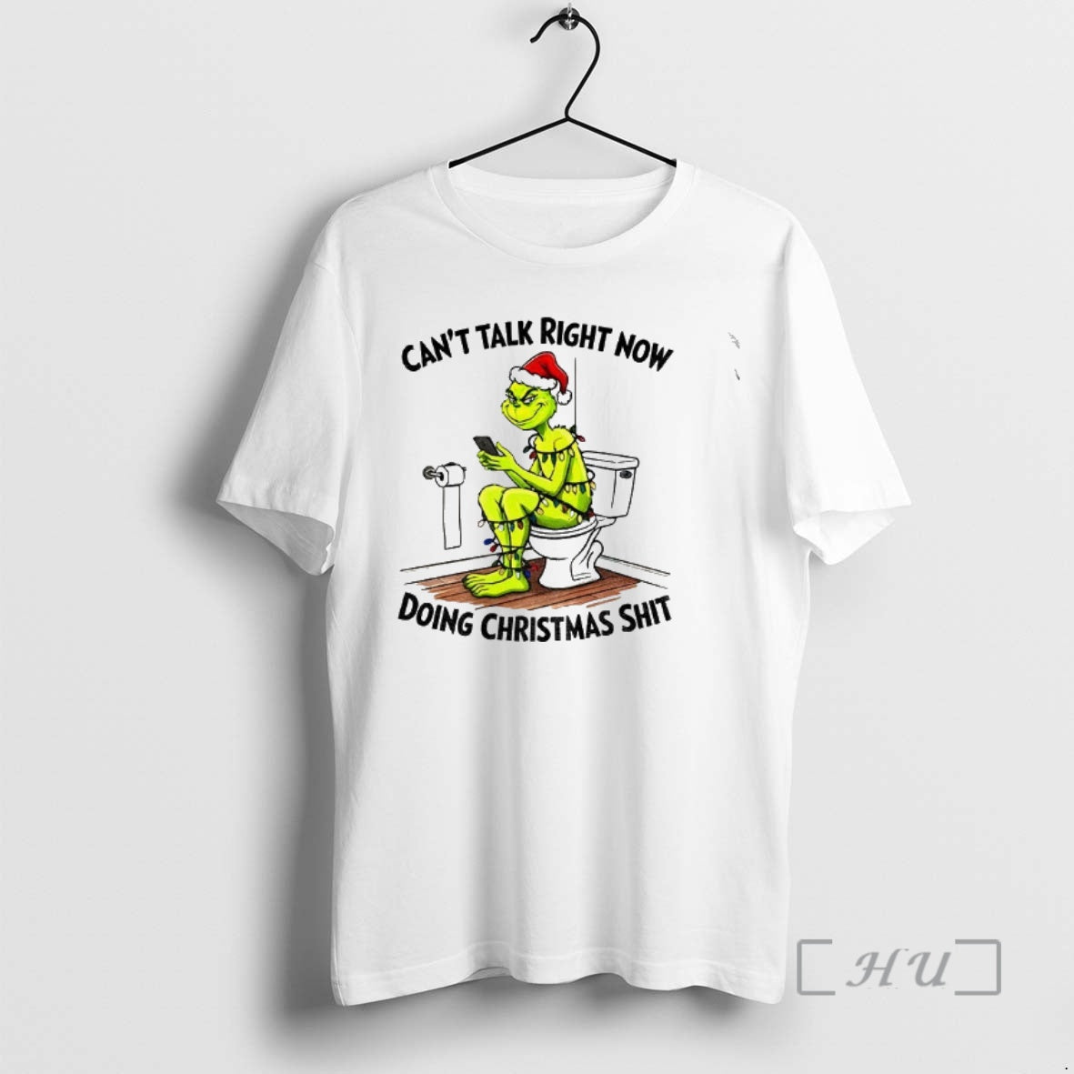 Officials Grinch Santa Cant Talk Right Now Doing Christmas Shit T-Shirts, Hoodie, Sweatshirt | PopFlextees.com