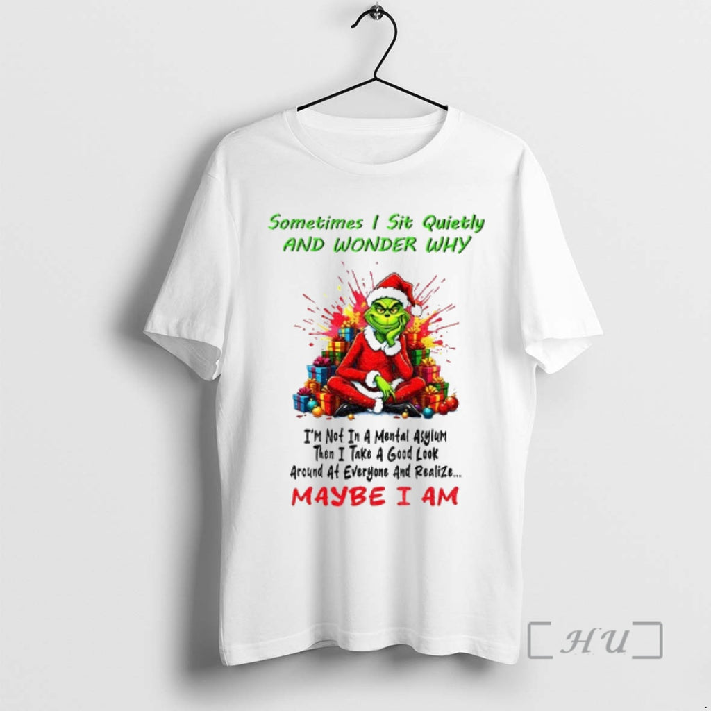 Officials Grinch Santa Sometimes 1 Sit Quietly Wonder Why Im Not Mental T-Shirts, Hoodie, Sweatshirt