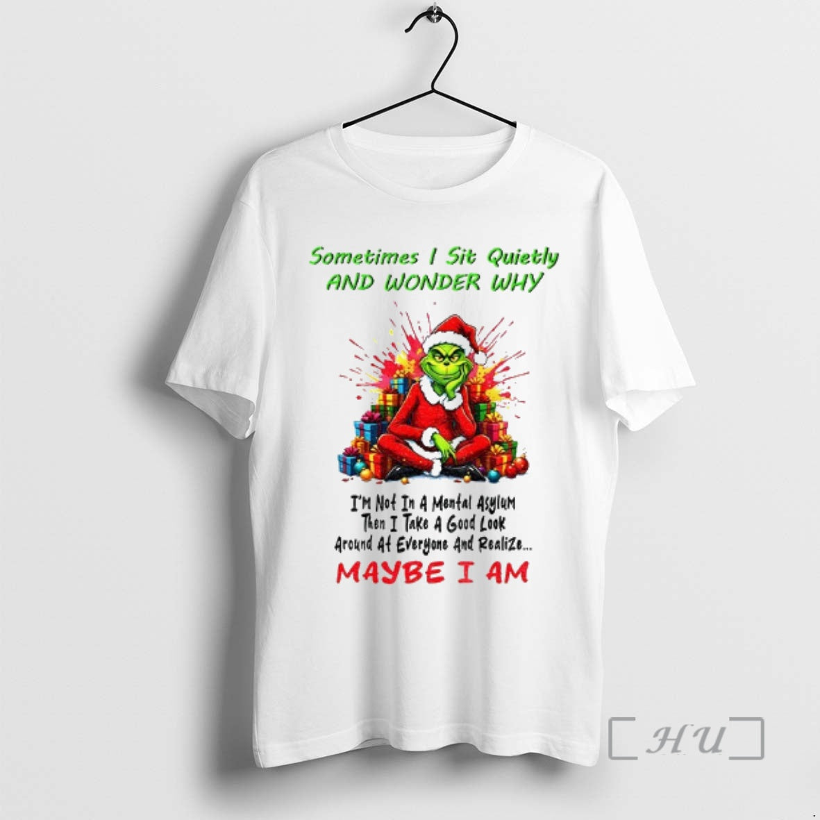 Officials Grinch Santa Sometimes 1 Sit Quietly Wonder Why Im Not Mental T-Shirts, Hoodie, Sweatshirt