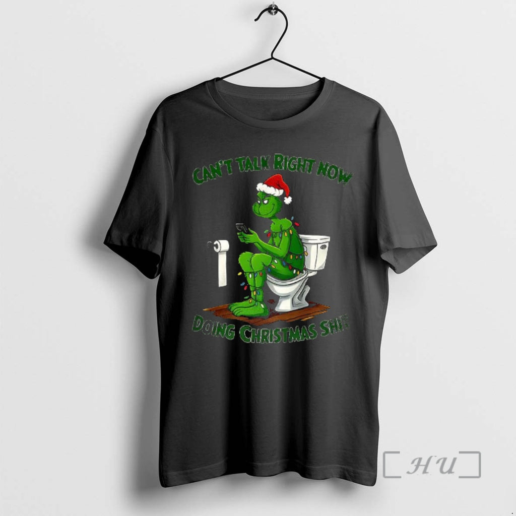 Officials Grinch Cant Talk Right Now Doing Christmas Shit T-Shirts, Hoodie, Sweatshirt | PopFlextees.com