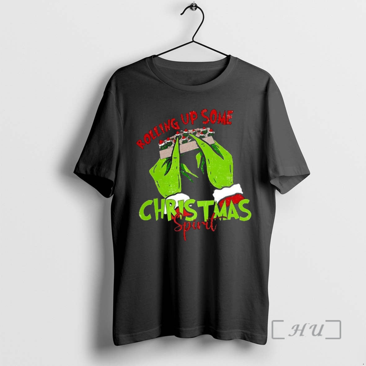 Officials Grinch Hands Rolling Up Some Christmas Spirit T-Shirts, Hoodie, Sweatshirt | PopFlextees.com