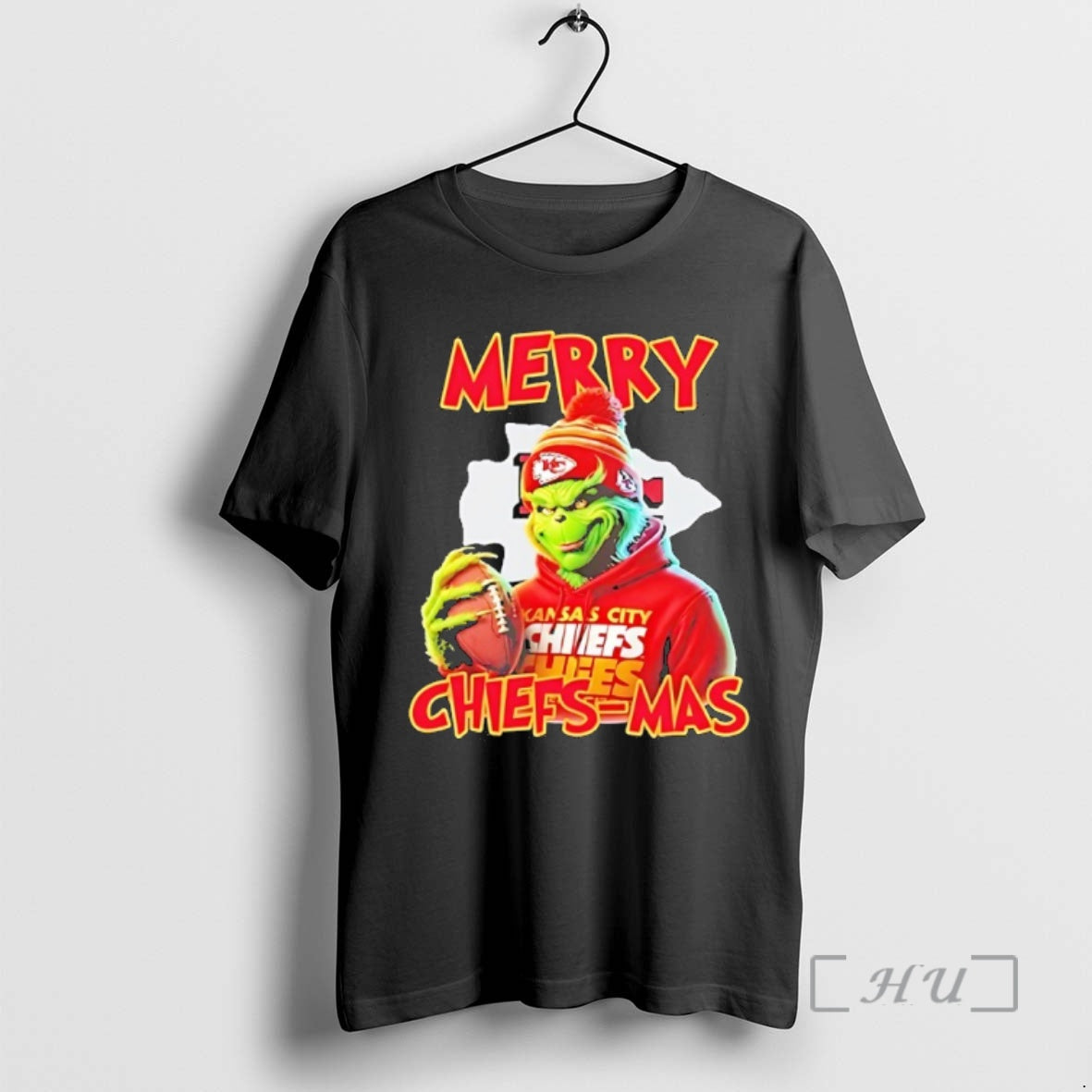 Officials Grinch Holding Football Kansas City Chiefs Merry Chiefsmas T-Shirts, Hoodie, Sweatshirt | PopFlextees.com