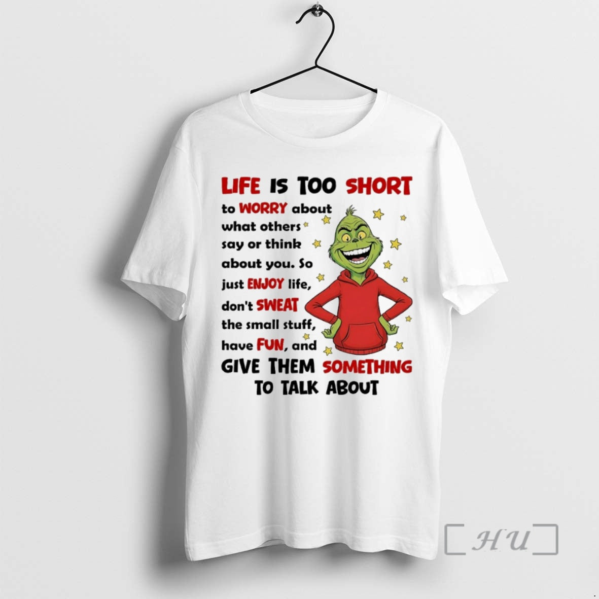 Officials Grinch Life Is Too Short Give Them Something To Talk About Circle Premium T-Shirts, Hoodie, Sweatshirt