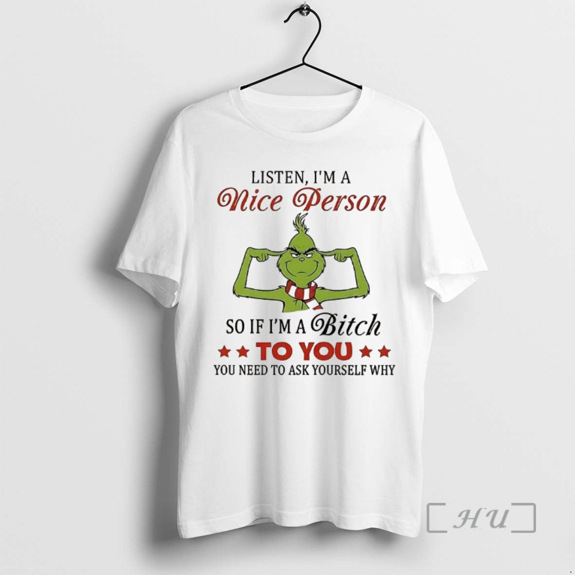 Officials Grinch Listen Im A Nice Person T-Shirts, Hoodie, Sweatshirt | PopFlextees.com
