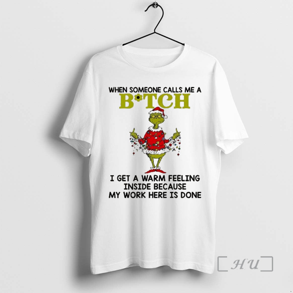 Officials Grinch Middle Finger When Someone Calls Me A Bitch T-Shirts, Hoodie, Sweatshirt | PopFlextees.com