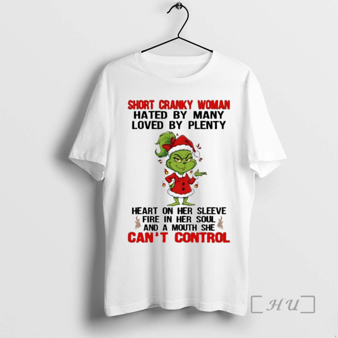 Officials Grinch Short Cranky Woman Hated By Many Loved By Plenty Circle Premium T Shirts Hoodie, Sweatshirt