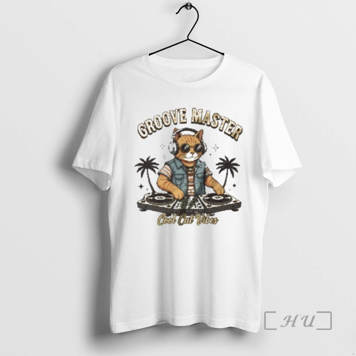 Officials Groove Master Cool Dj Cat Vintage T-Shirts, Hoodie, Sweatshirt | PopFlextees.com