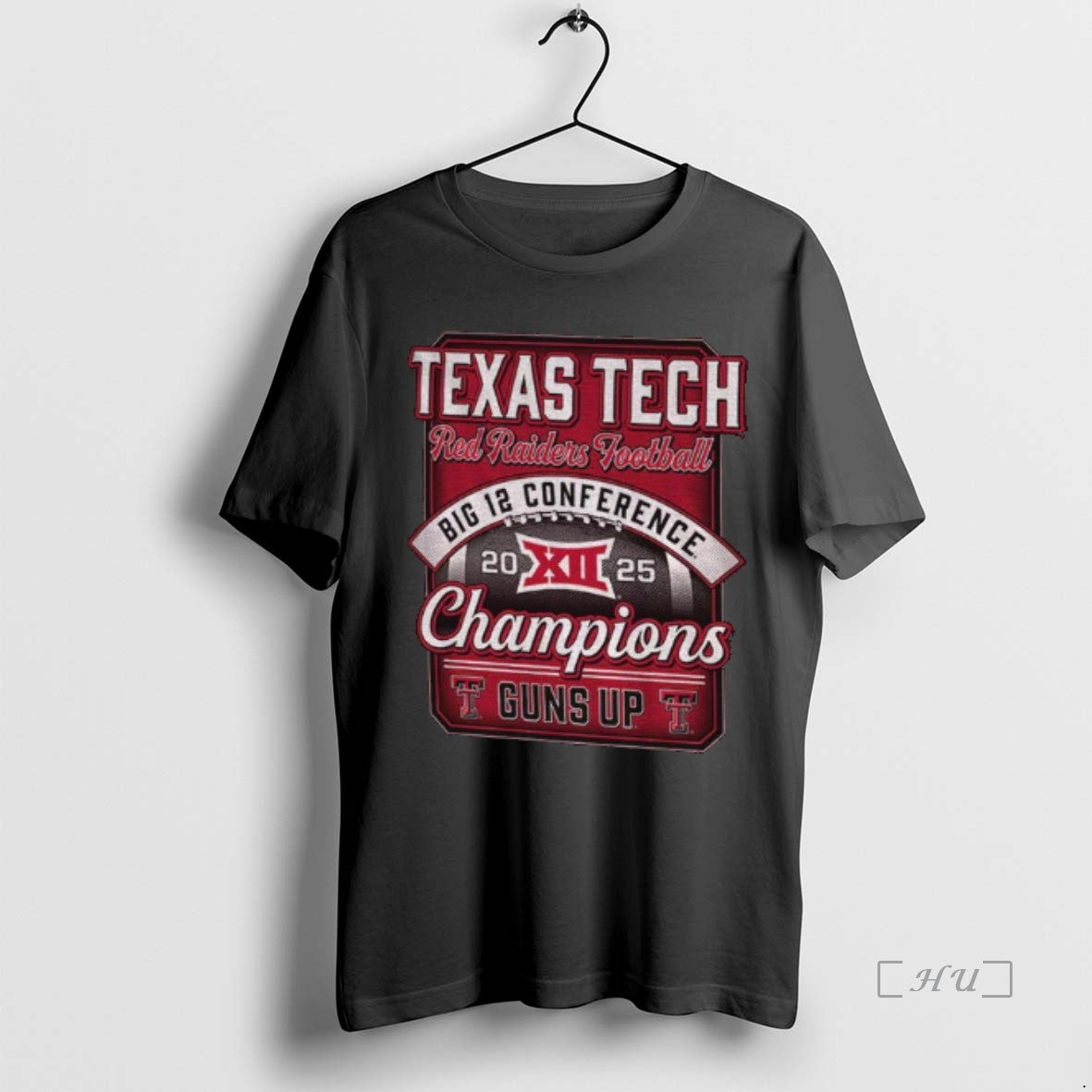 Officials Guns Up Texas Tech Red Raiders 2025 Big 12 Football Champions Premium T Shirts Hoodie, Sweatshirt | PopFlextees.com