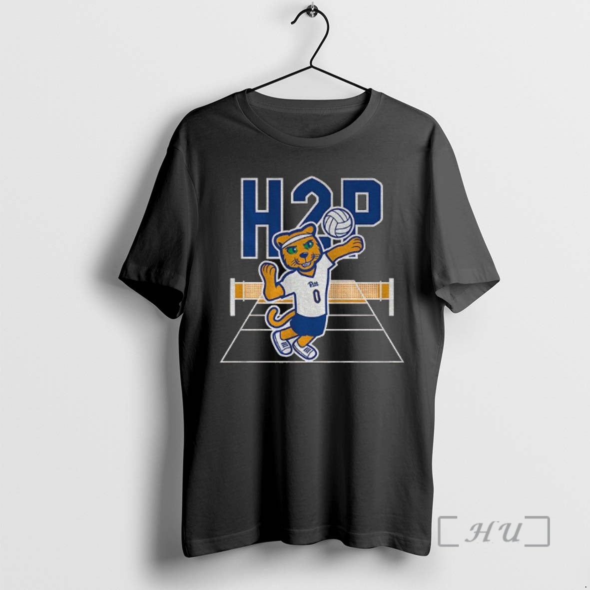 Officials H2p Pittsburgh Panthers Volleyball Mascot Logo T-Shirts, Hoodie, Sweatshirt | PopFlextees.com
