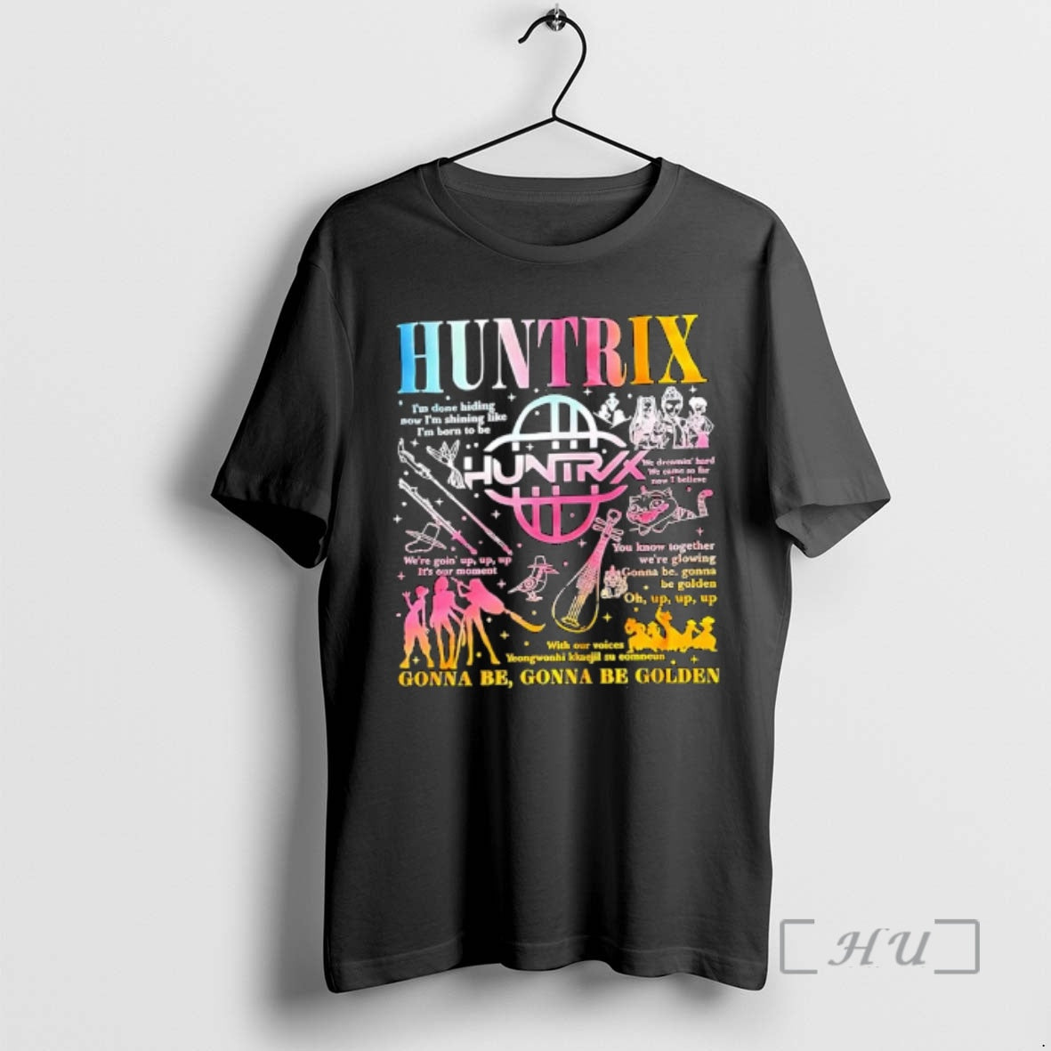 Officials Huntrix Gonna Be Golden You Know Together Were Glowing Gonna Be Premium T Shirts Hoodie, Sweatshirt