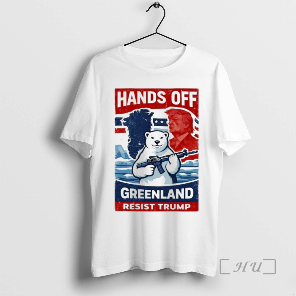Officials Hands Off Greenland Resist Trump Polar Bear T-Shirts, Hoodie, Sweatshirt | PopFlextees.com