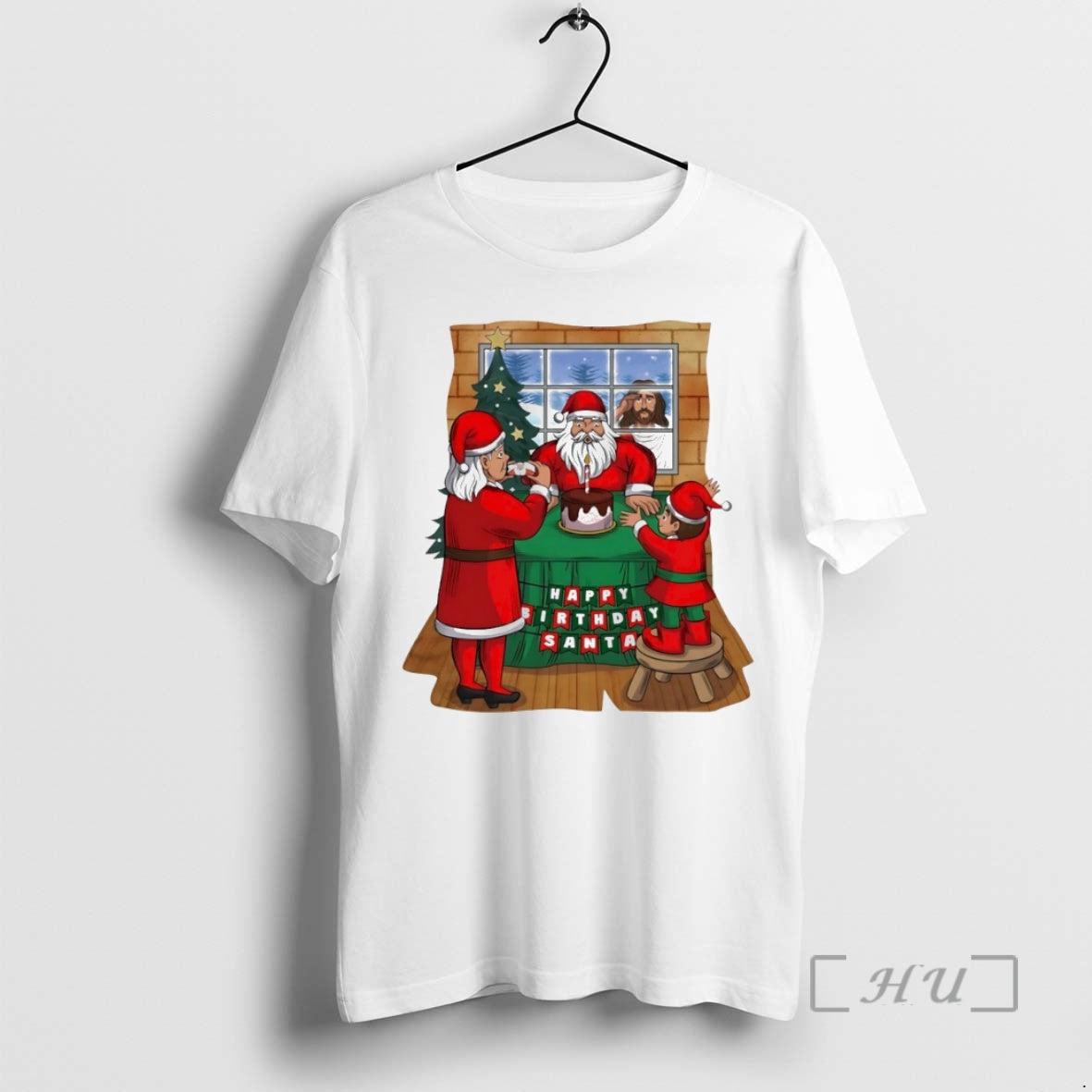Officials Happy Birthday Santa Christmas Circle T-Shirts, Hoodie, Sweatshirt | PopFlextees.com