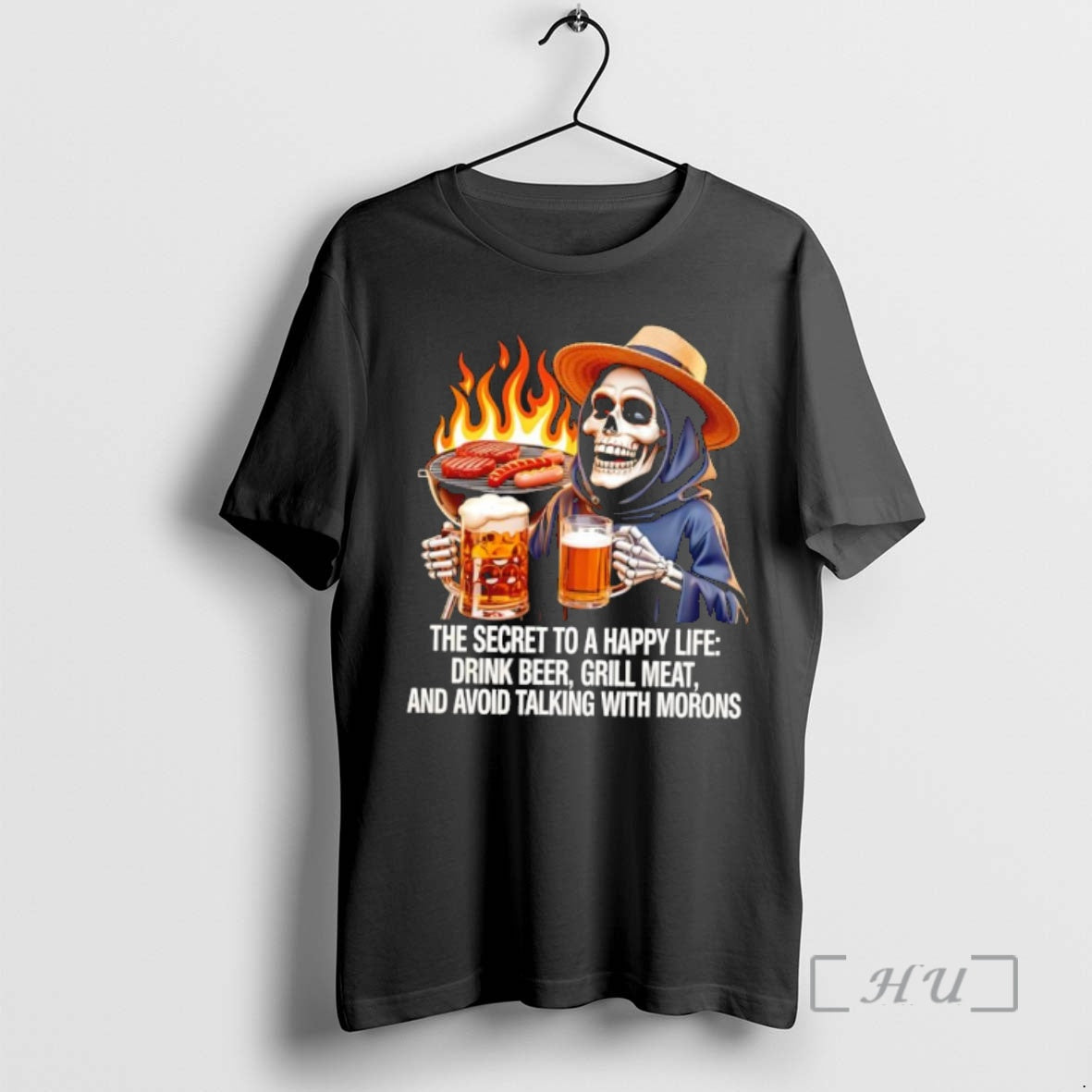 Officials Happy Life Drink Beer Grill Meat Avoid Talking T-Shirts, Hoodie, Sweatshirt | PopFlextees.com