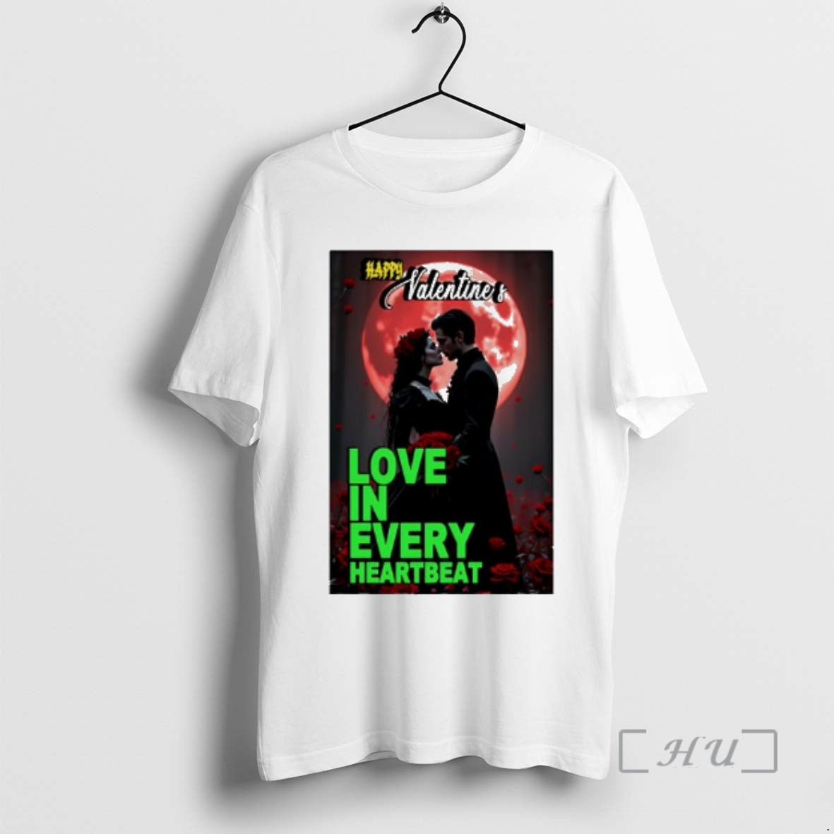 Officials Happy Valentine Love In Every Heartbeat T-Shirts, Hoodie, Sweatshirt | PopFlextees.com