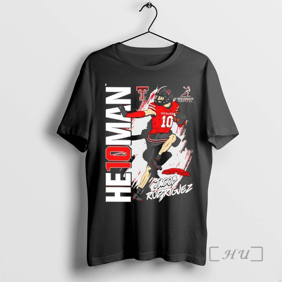 Officials He10man Jacob Rodriguez Texas Tech Red Raiders Football T-Shirts, Hoodie, Sweatshirt | PopFlextees.com