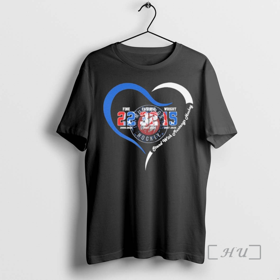 Officials Heart Fine Casorso Wright Stand With Mustangs Hockey T-Shirts, Hoodie, Sweatshirt | PopFlextees.com