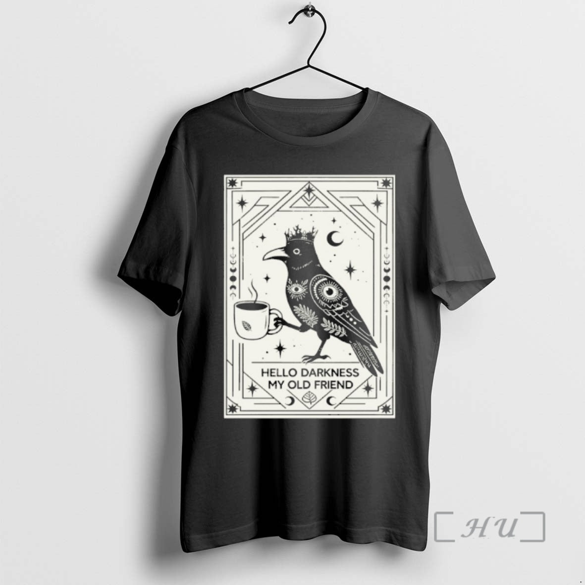 Officials Hello Darkness My Old Friend Crow T-Shirts, Hoodie, Sweatshirt | PopFlextees.com