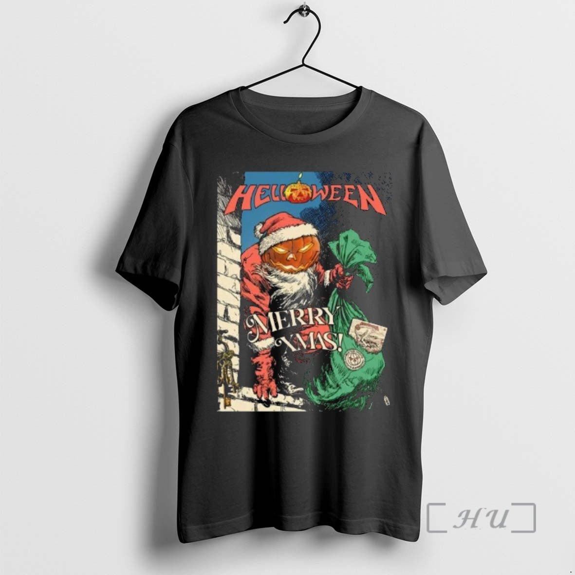 Officials Helloween Merry Xmas Pumpkin Powered Santa T-Shirts, Hoodie, Sweatshirt | PopFlextees.com