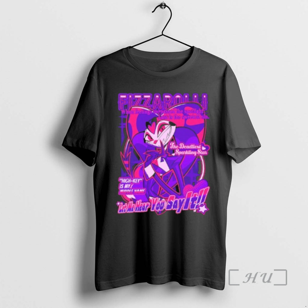 Officials Helluva Boss Fizzarolli When Feelings Surpassed The Spotlight Lust Is The Sweetest Sin Premium T-Shirts,...