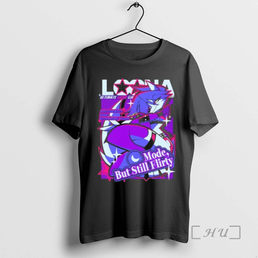 Officials Helluva Boss Loona Mode But Still Flirty T-Shirts, Hoodie, Sweatshirt | PopFlextees.com