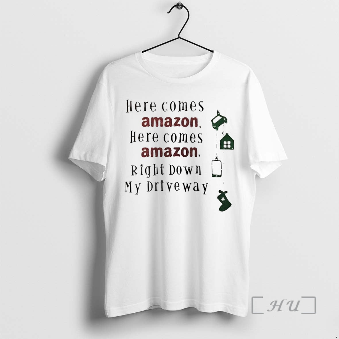 Officials Here Comes Amazon Right Down My Driveway T-Shirts, Hoodie, Sweatshirt | PopFlextees.com
