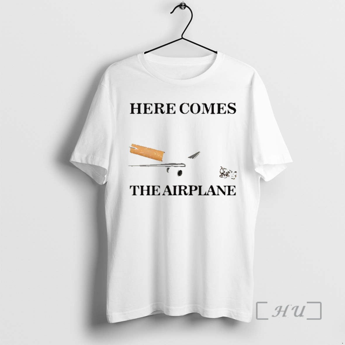 Officials Here Comes The Airplane Cigarette Plane Caricature T-Shirts, Hoodie, Sweatshirt | PopFlextees.com