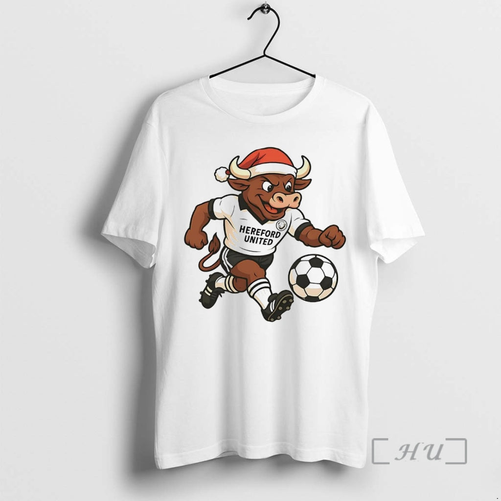 Officials Hereford United Santa Hat Mascot Christmas T-Shirts, Hoodie, Sweatshirt | PopFlextees.com