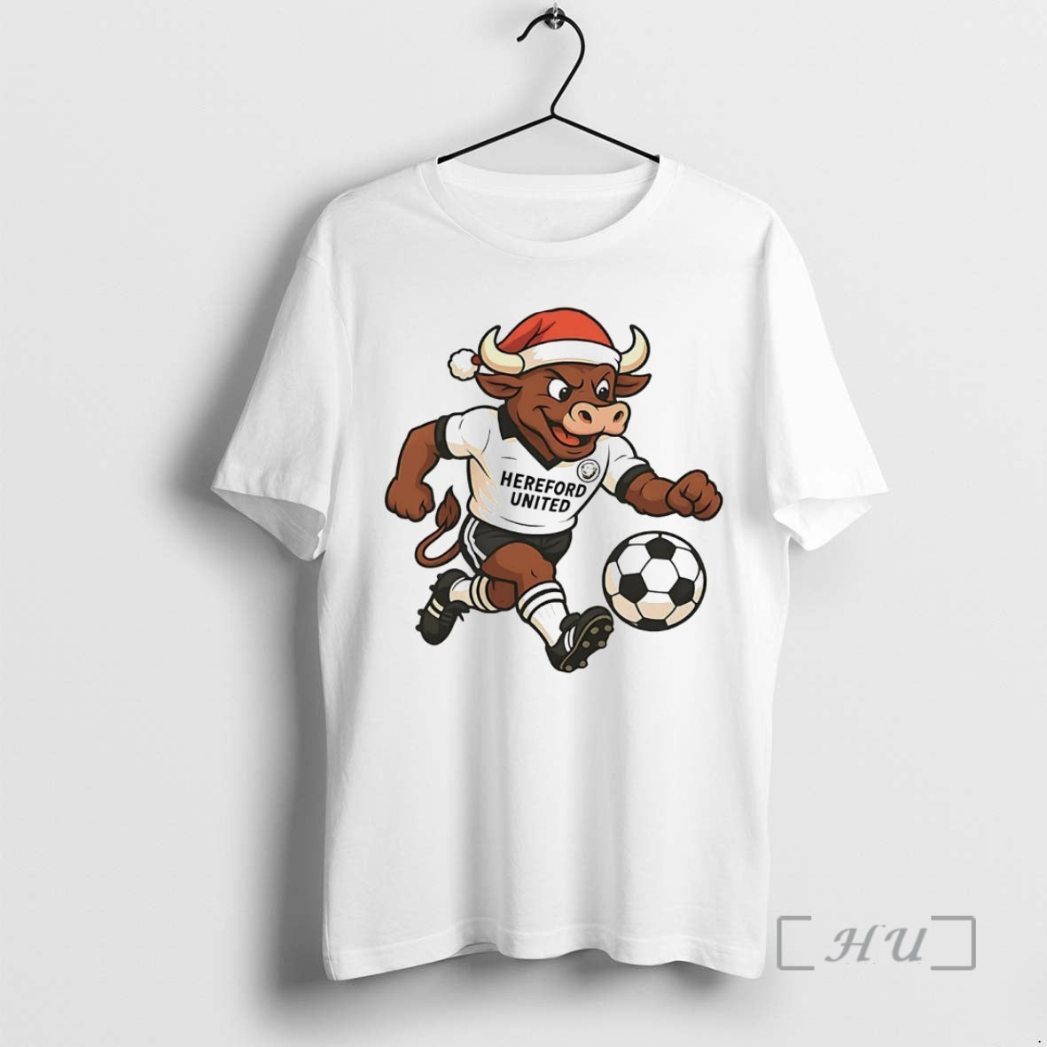 Officials Hereford United Santa Hat Mascot Christmas T-Shirts, Hoodie, Sweatshirt | PopFlextees.com