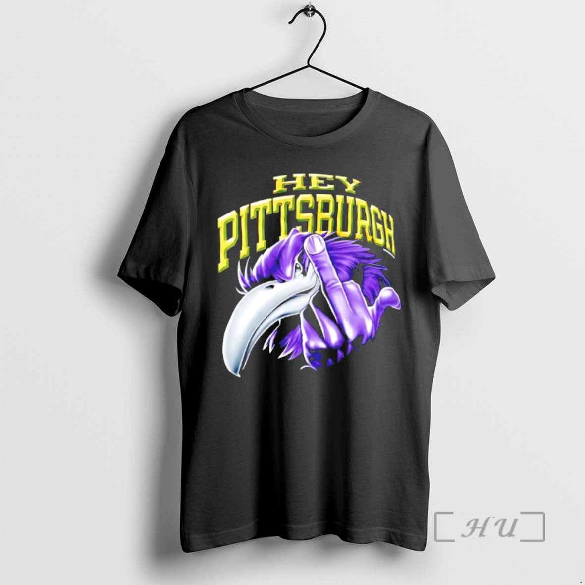 Officials Hey Pittsburgh Mascot The Middle Finger T-Shirts, Hoodie, Sweatshirt | PopFlextees.com