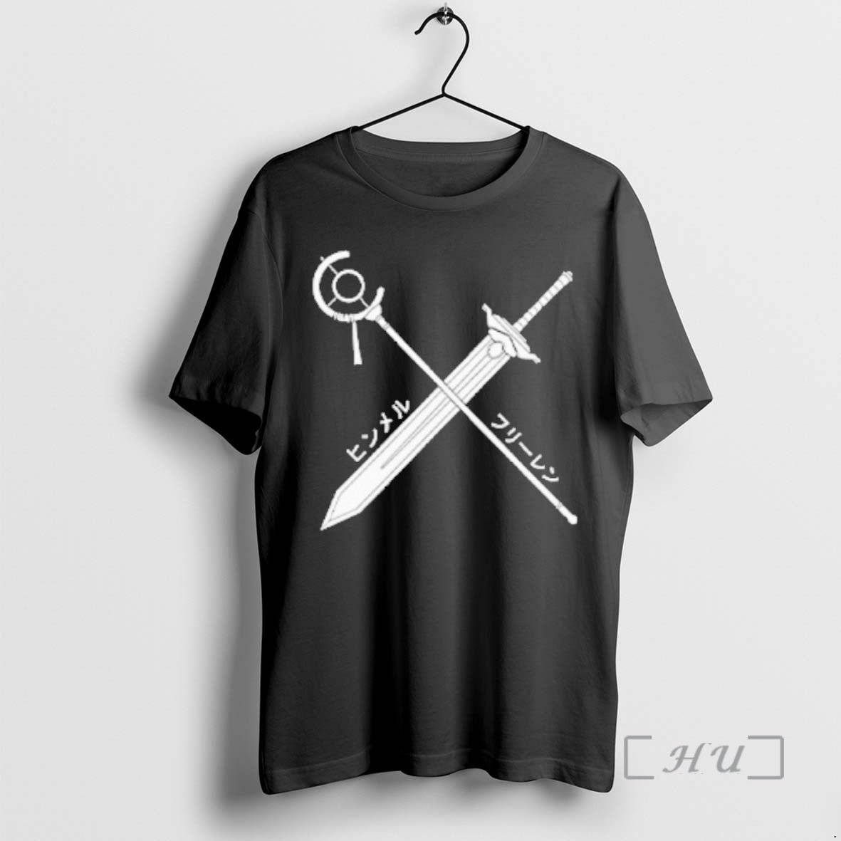 Officials Himmel X Frieren Sword And Staff T-Shirts, Hoodie, Sweatshirt | PopFlextees.com