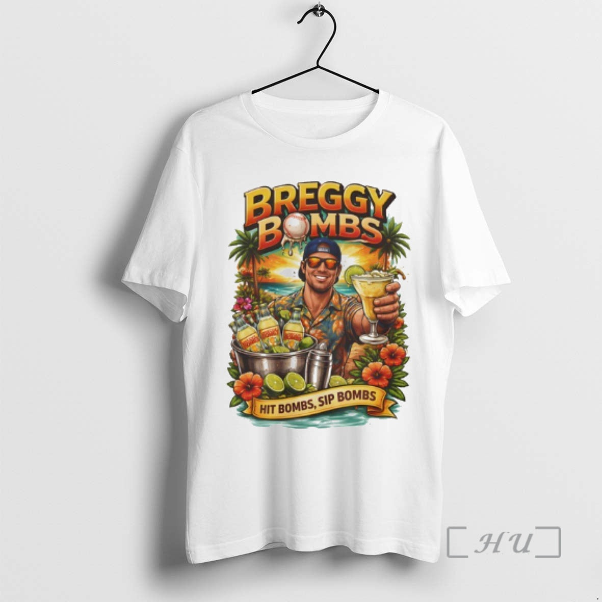 Officials Hit Bombs Sip Bombs Tropical Cocktail Breggy T-Shirts, Hoodie, Sweatshirt | PopFlextees.com