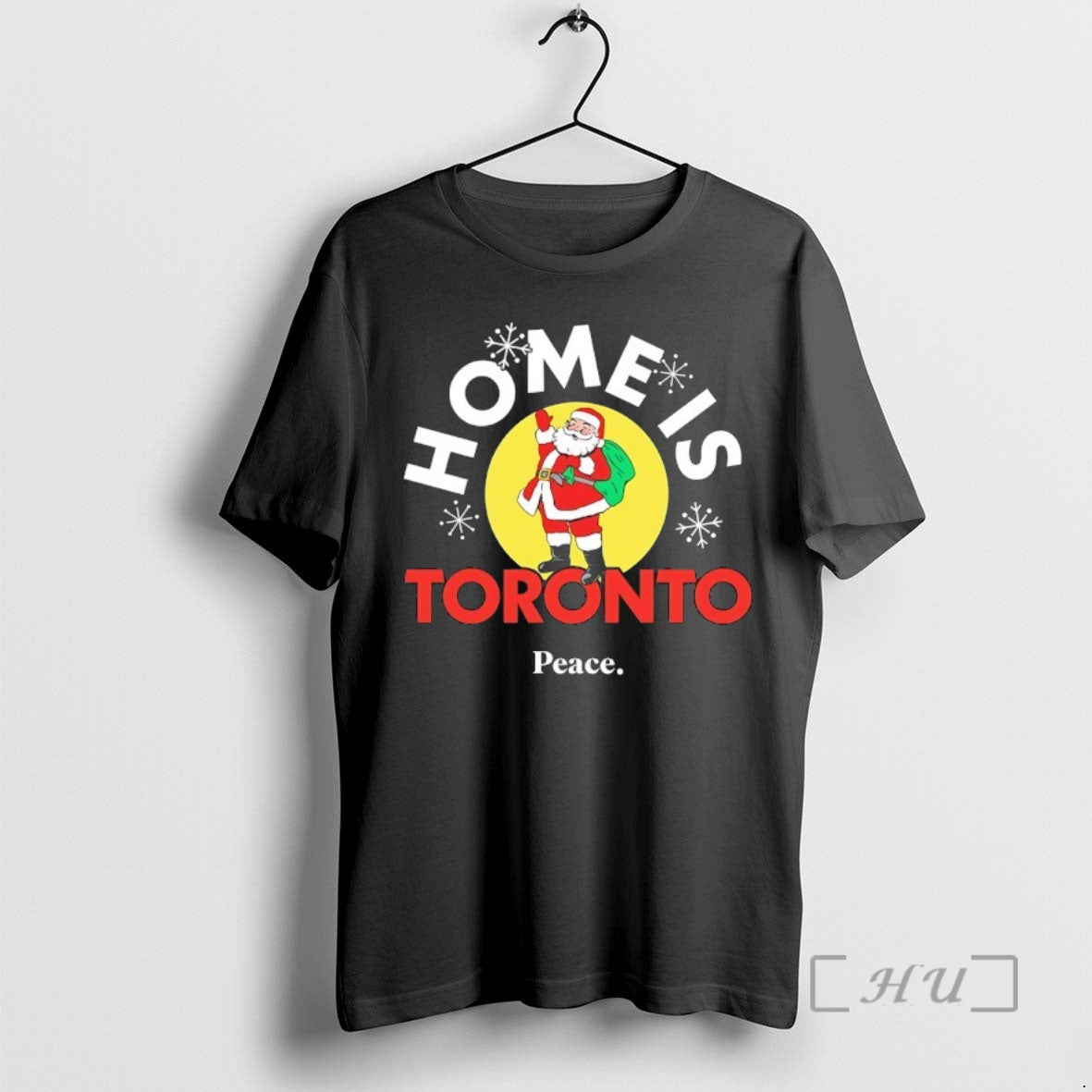 Officials Home Is Toronto Peace Santa T-Shirts, Hoodie, Sweatshirt | PopFlextees.com