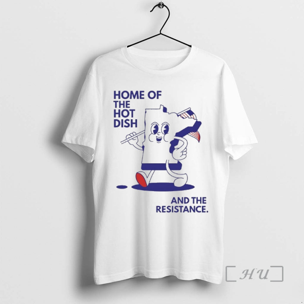 Officials Home Of The Hot Dish And The Resistance Minnesota Map Premium T Shirts Sweater Hoodie, Sweatshirt | PopFlextees.com