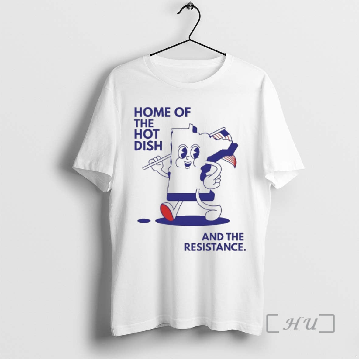 Officials Home Of The Hot Dish And The Resistance Minnesota Map Premium T Shirts Sweater Hoodie, Sweatshirt | PopFlextees.com