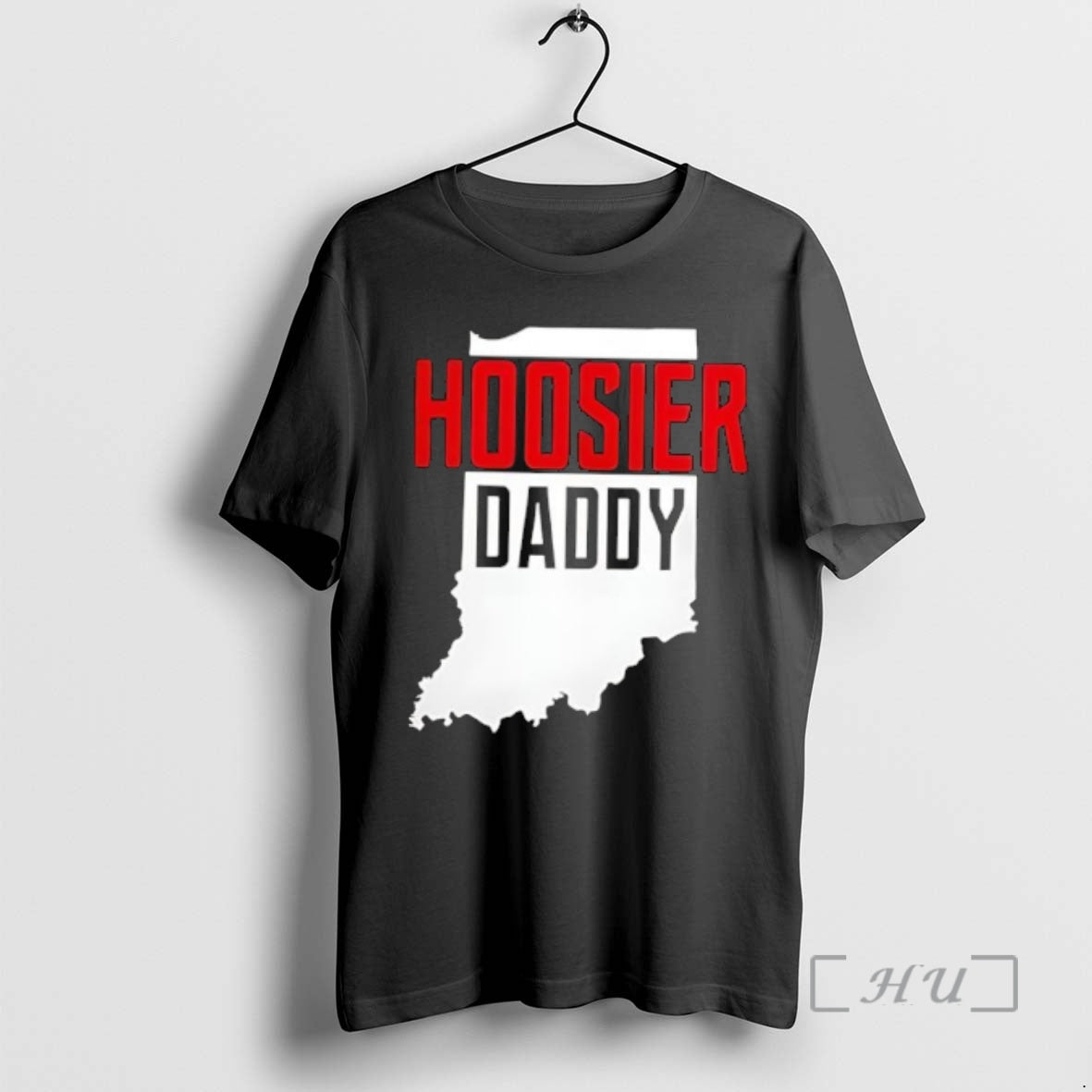 Officials Hoosier Daddy Indiana State Map T-Shirts, Hoodie, Sweatshirt | PopFlextees.com