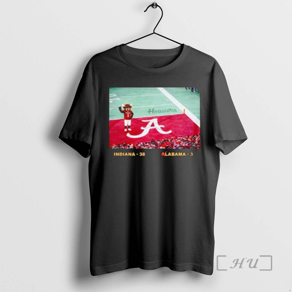 Officials Hoosiers Mascot Indiana 38 Defeated Alabama 3 T-Shirts, Hoodie, Sweatshirt | PopFlextees.com